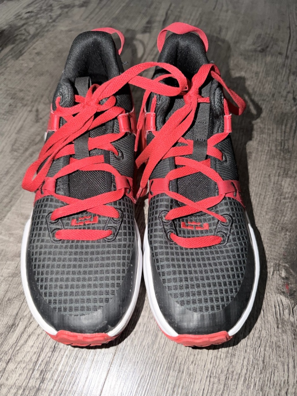 Kids Black and Red Athletic Sneakers - Lightweight Performance